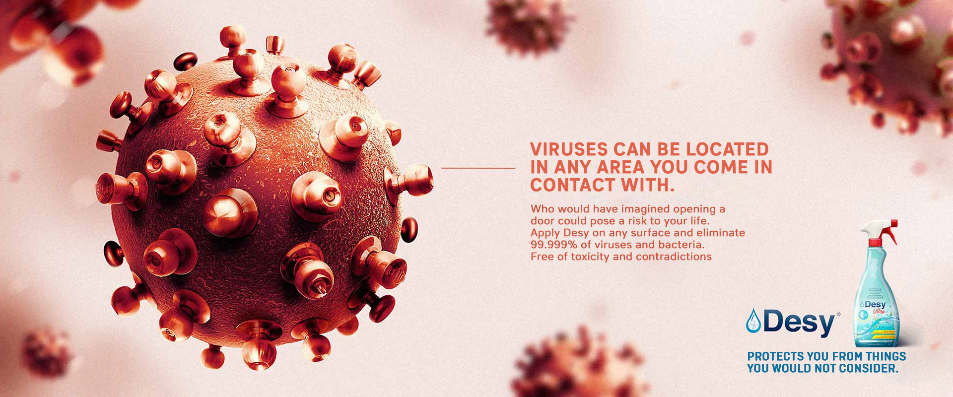 El virus puede estar en todo lo que tocas